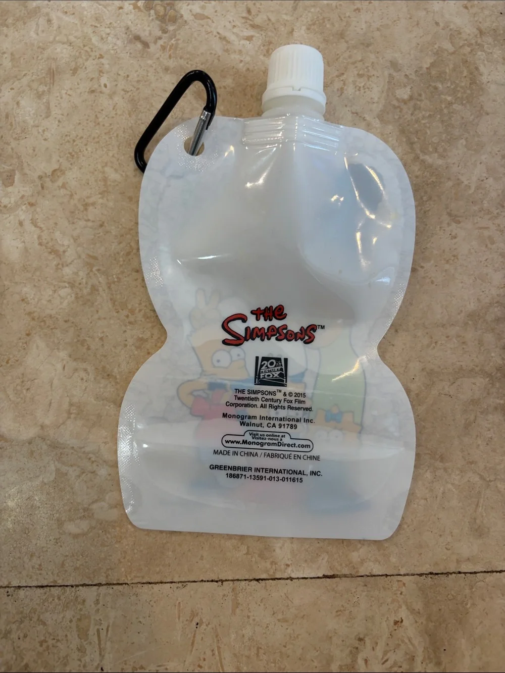 Simpsons reusable water